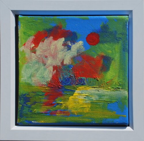 Orange sunset van Aasiri Wickremage, Schilderij te koop op Singulart