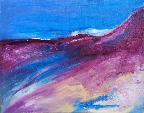 Oil painting on canvas , seascape  - "Ocean spray " van Aasiri Wickremage, Schilderij te koop op Singulart