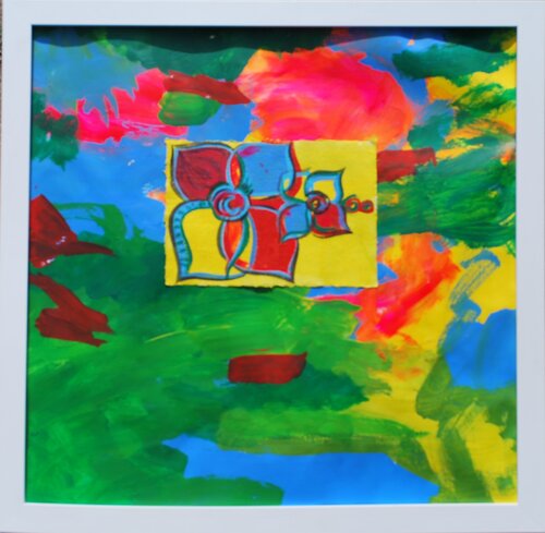 The colourful bunch van Aasiri Wickremage, Schilderij te koop op Singulart