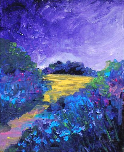In the distance van Aasiri Wickremage, Schilderij te koop op Singulart