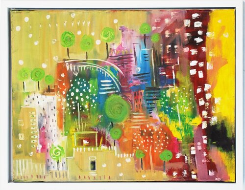 Moroccan vibes van Aasiri Wickremage, Schilderij te koop op Singulart