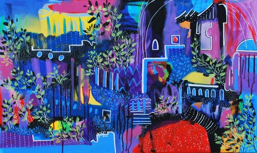 Shining in the dark by Aasiri Wickremage, Painting for Sale on Singulart