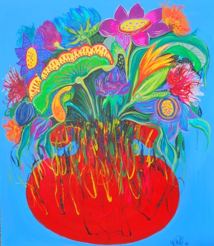 Pot of prosperity-  Fine Art Print by Aasiri Wickremage, Print for Sale on Singulart
