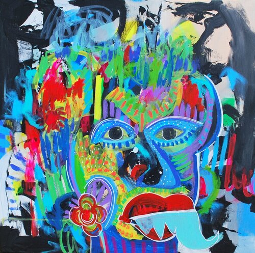 Self portrait di Aasiri Wickremage, Pittura in vendita su Singulart