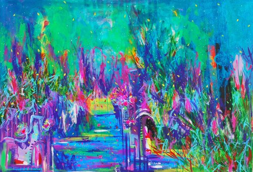 Whispers by the River by Aasiri Wickremage, Painting for Sale on Singulart