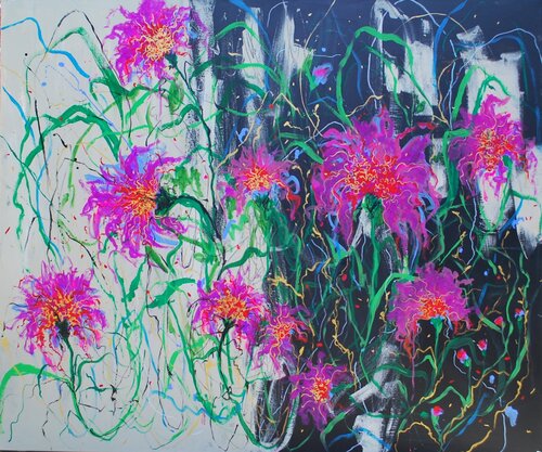 Magenta magic by Aasiri Wickremage, Painting for Sale on Singulart