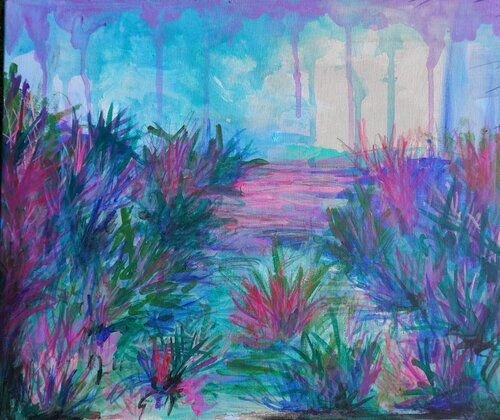 Whispers of a Dreamscape di Aasiri Wickremage, Pittura in vendita su Singulart