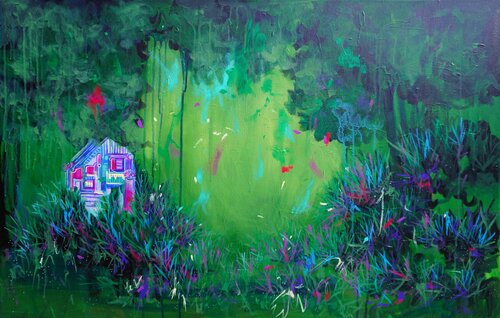 Hidden Sanctuary di Aasiri Wickremage, Pittura in vendita su Singulart