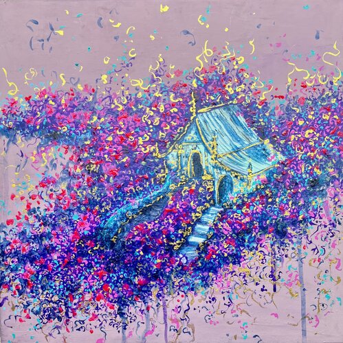 A moment in blossom by Aasiri Wickremage, Painting for Sale on Singulart