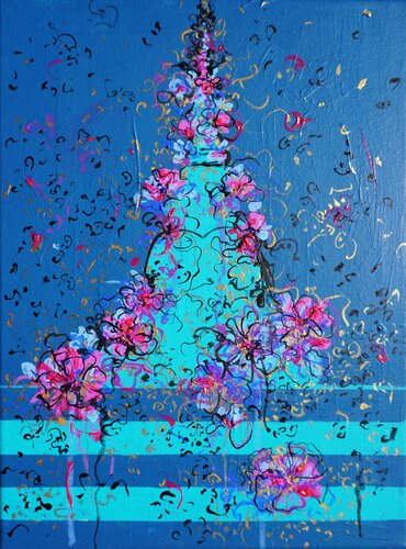 Stupa - Ceylon  travels  02 by Aasiri Wickremage, Painting for Sale on Singulart