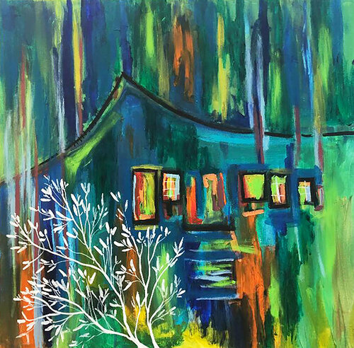 The hills van Aasiri Wickremage, Schilderij te koop op Singulart