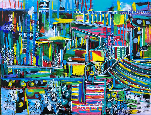 Its all going to be ok (Sale) di Aasiri Wickremage, Pittura in vendita su Singulart