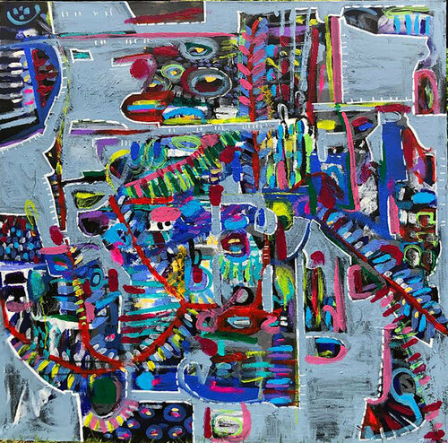 Mapping of London di Aasiri Wickremage, Pittura in vendita su Singulart