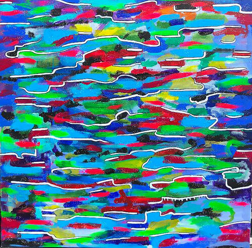 Urban Mapping 2 di Aasiri Wickremage, Pittura in vendita su Singulart