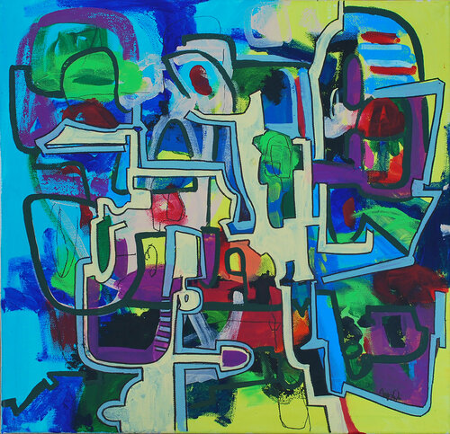 On the way di Aasiri Wickremage, Pittura in vendita su Singulart