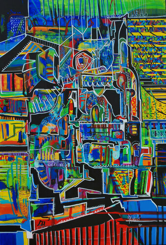 "Todays journey" di Aasiri Wickremage, Pittura in vendita su Singulart