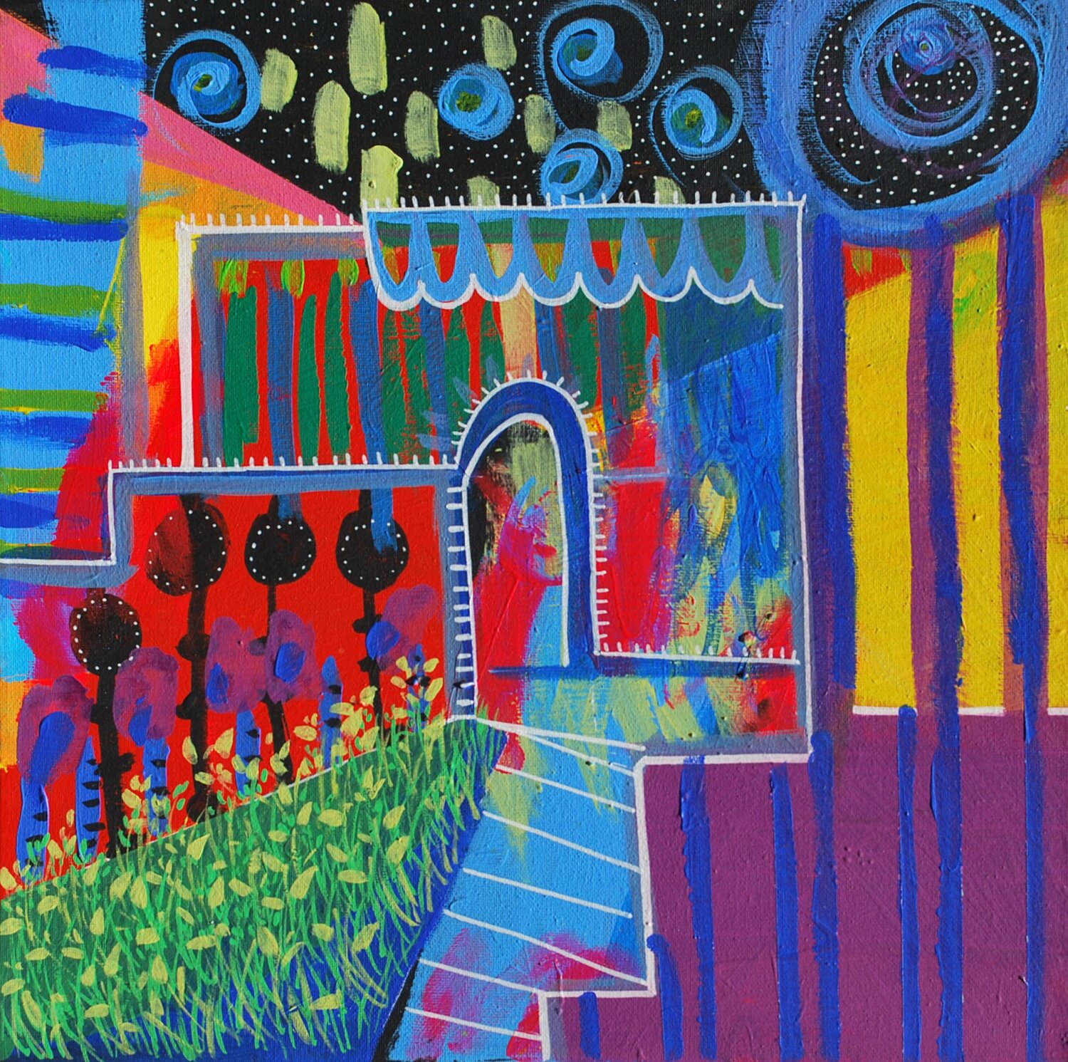 Entrance to my heart Aasiri Wickremage Originalgemälde zu verkaufen