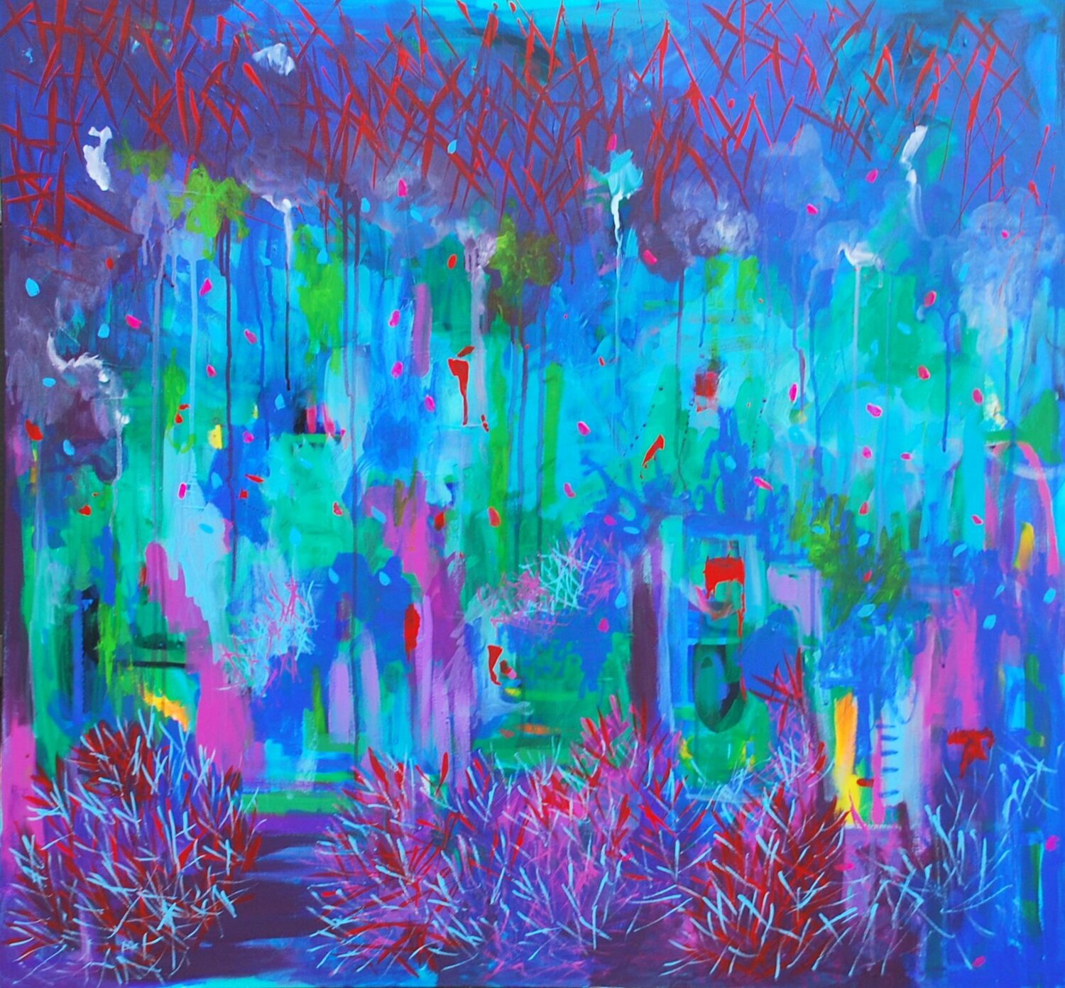 A Frozen Tapestry Aasiri Wickremage Dipinto originale in vendita
