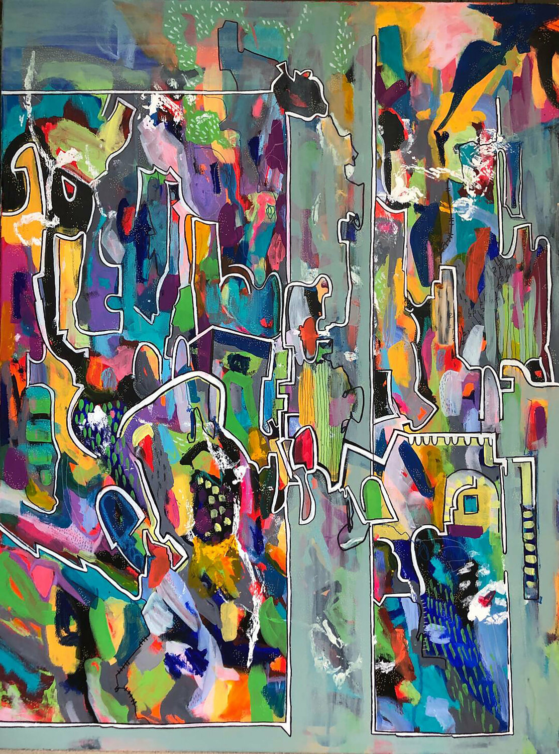 Shadows in the mountain (sale) Aasiri Wickremage Origineel schilderij te koop