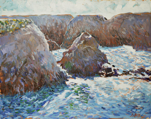 Belle ile - contre jour von Patrick MARIE, Malerei kaufen auf Singulart