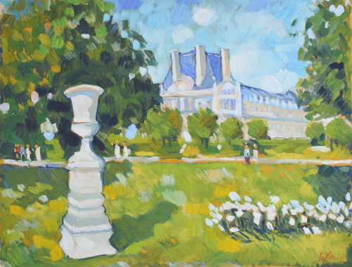 Jardin du Louvre - Paris von Patrick MARIE, Malerei kaufen auf Singulart