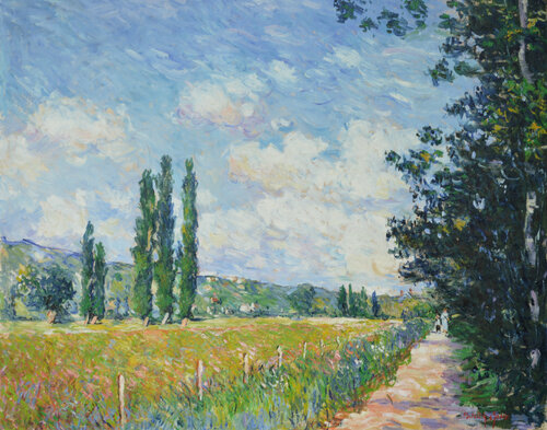 Chemin de campagne en Normandie di Patrick MARIE, Pittura in vendita su Singulart