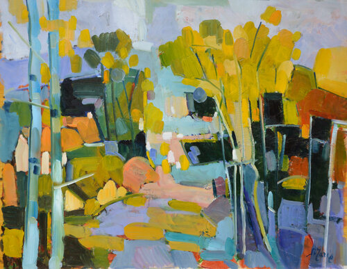 Entrée de village van Patrick MARIE, Schilderij te koop op Singulart