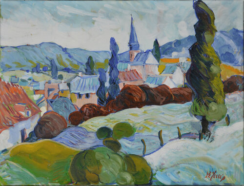 La vallée de la Risle - Normandie von Patrick MARIE, Malerei kaufen auf Singulart