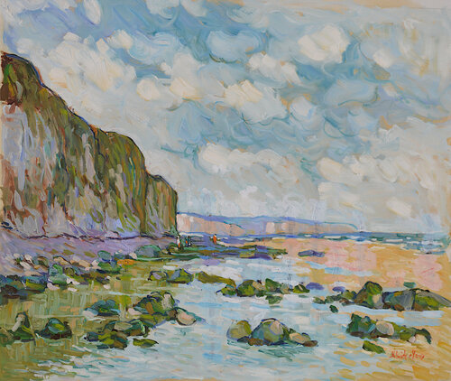 Falaises près de Dieppe N°2 di Patrick MARIE, Pittura in vendita su Singulart