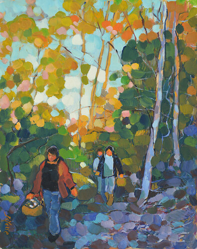 Retour de promenade van Patrick MARIE, Schilderij te koop op Singulart