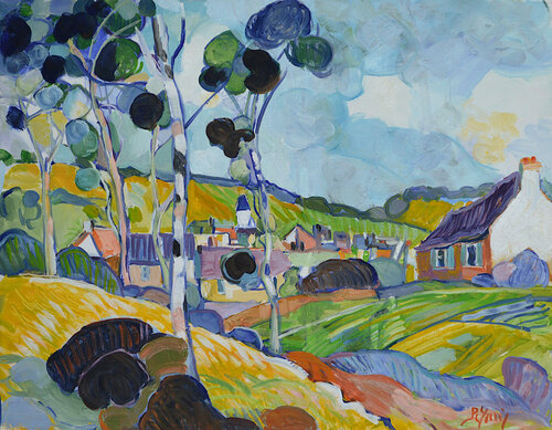 Paysage Normand - Pays de Bray von Patrick MARIE, Malerei kaufen auf Singulart