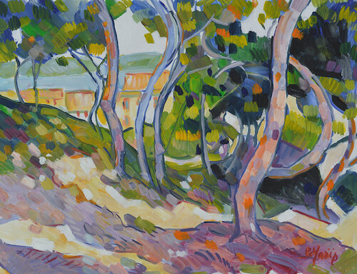 Paysage des Corbières - France by Patrick MARIE, Painting for Sale on Singulart