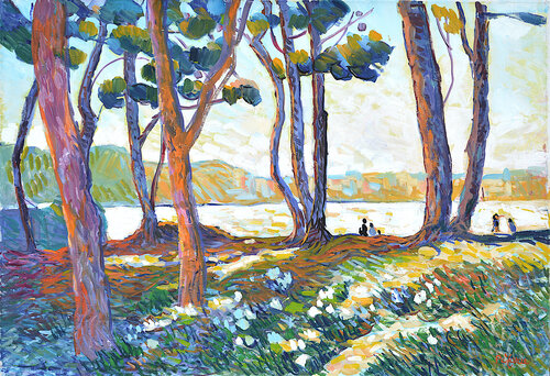 La baie de Calvi - Corse van Patrick MARIE, Schilderij te koop op Singulart