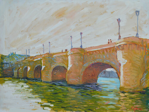 Le pont Neuf - contre jour van Patrick MARIE, Schilderij te koop op Singulart