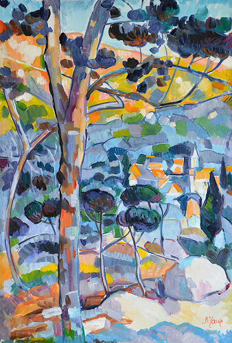 La Provence - le soir van Patrick MARIE, Schilderij te koop op Singulart