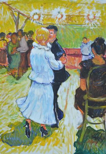 La guiguette van Patrick MARIE, Schilderij te koop op Singulart