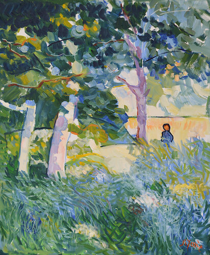Les herbes sauvages van Patrick MARIE, Schilderij te koop op Singulart