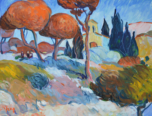 La petite chapelle van Patrick MARIE, Schilderij te koop op Singulart