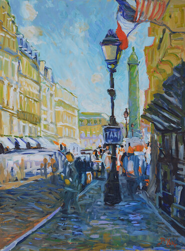 Près de la place Vendôme - Paris de Patrick MARIE, Pintura a la venta en Singulart