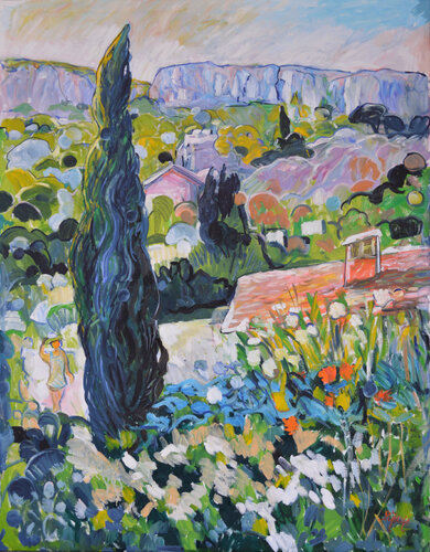 La vallée de l'Ardèche von Patrick MARIE, Malerei kaufen auf Singulart