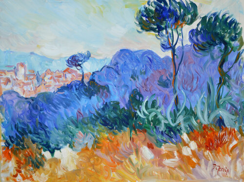 Paysage de L'Ardèche von Patrick MARIE, Malerei kaufen auf Singulart