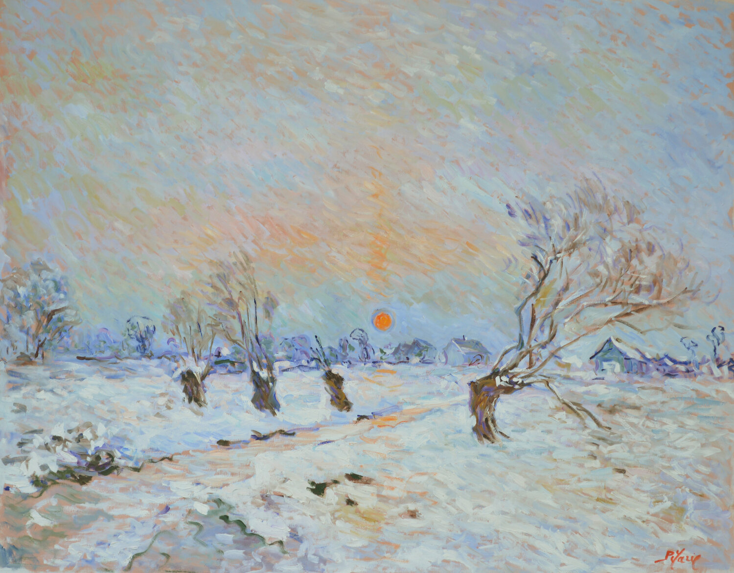 Campagne enneigée près de Rouen Patrick MARIE