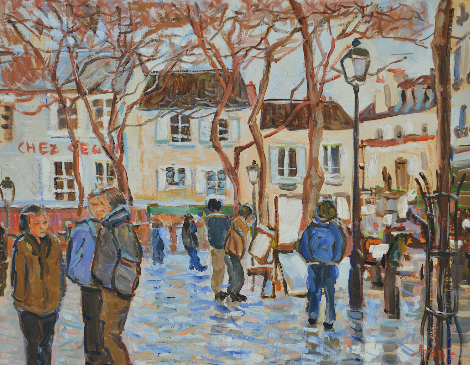 Place du Tertre en hiver - Paris Patrick MARIE