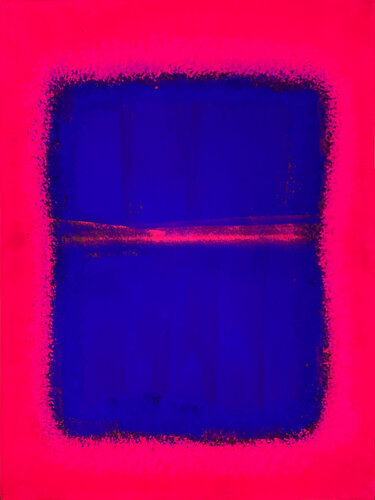 Rothko Hommage in Ultramarin & Pink de Stanko Ropić, Pintura a la venta en Singulart