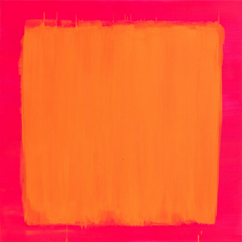 Orange auf Pink Mangenta (expressiv) de Stanko Ropić, Pintura a la venta en Singulart