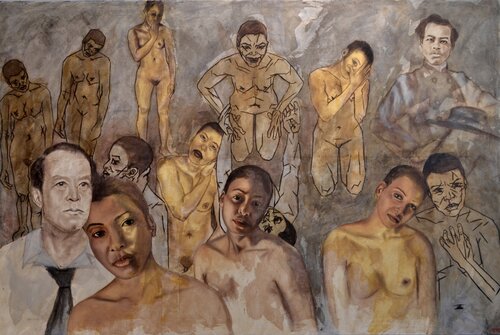 Des profondeurs, revolt and pessimism, aphorisme picturaux by Caroline Guth, Painting for Sale on Singulart