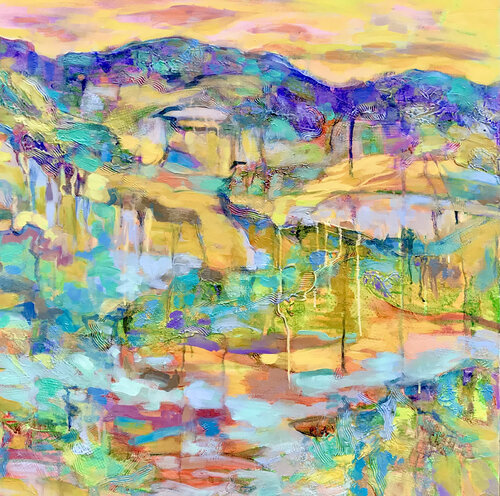 Celestial Mountains III by Christine Reimer, Painting for Sale on Singulart