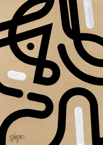 Borderface 1 di Antony Squizzato, Opera su carta in vendita su Singulart