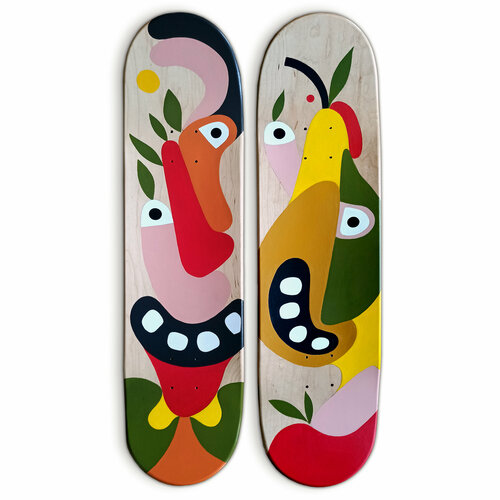 Rob in Wood et Bonne Poire von Antony Squizzato, Malerei kaufen auf Singulart