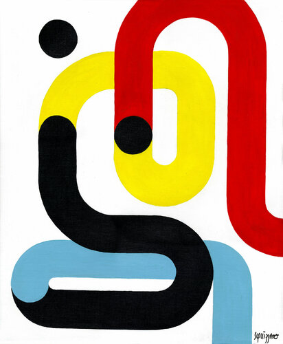 L'homme ficelle di Antony Squizzato, Pittura in vendita su Singulart